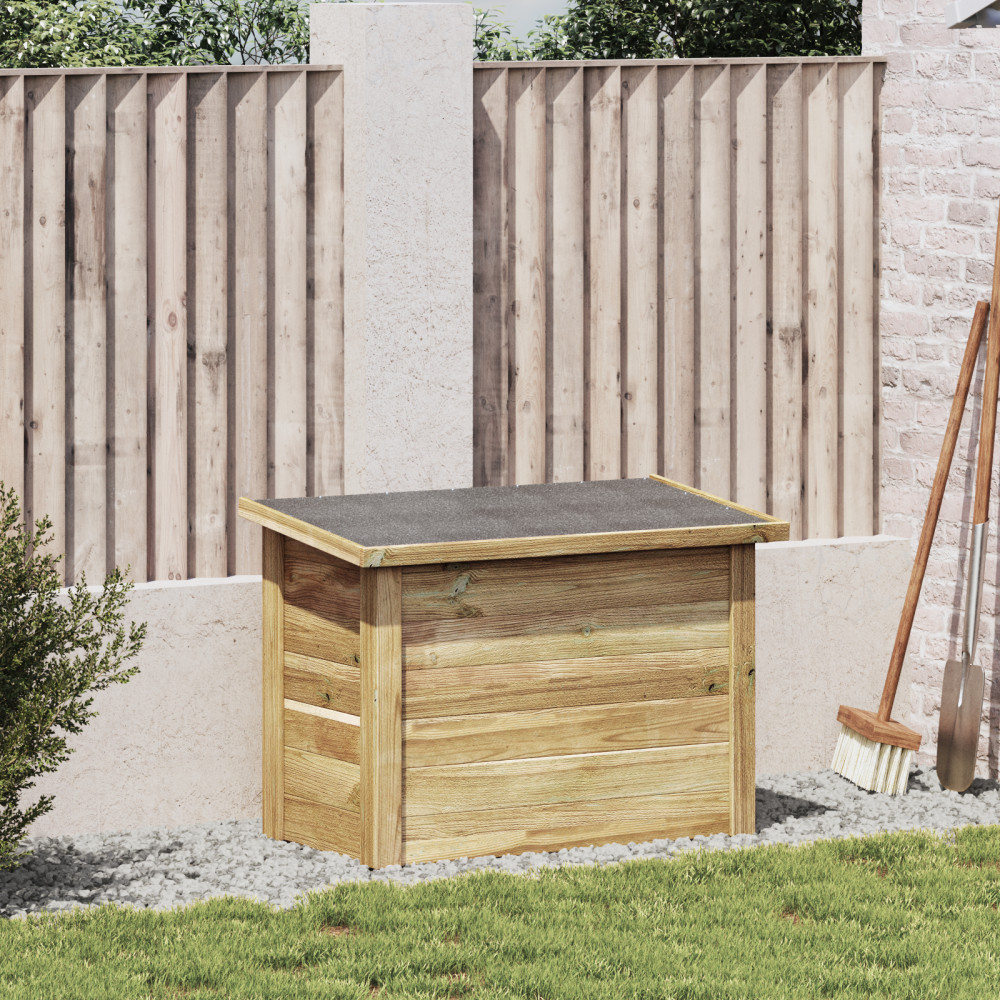 Produktbild för Förvaringslåda med lagring Naturfärg 80 x 44,5 x 57,5 cm