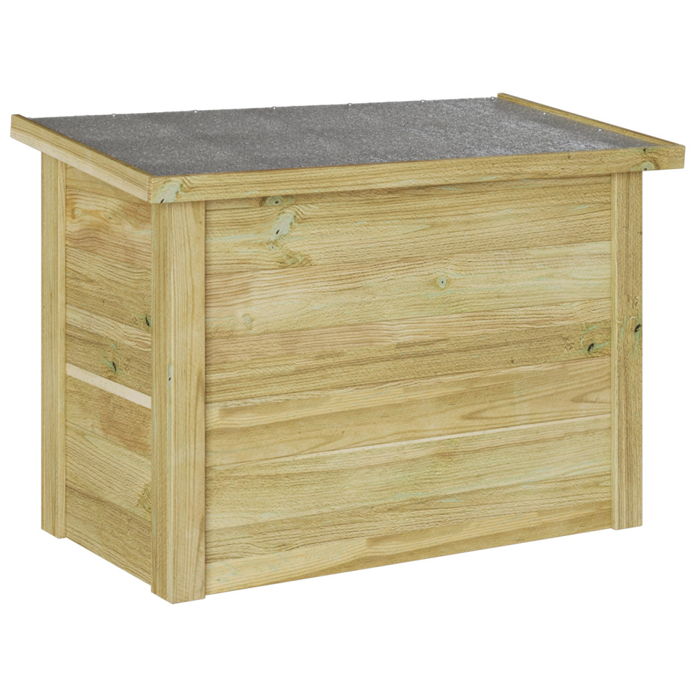 Produktbild för Förvaringslåda med lagring Naturfärg 80 x 44,5 x 57,5 cm