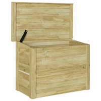 Produktbild för Förvaringslåda med lagring Naturfärg 80 x 44,5 x 57,5 cm