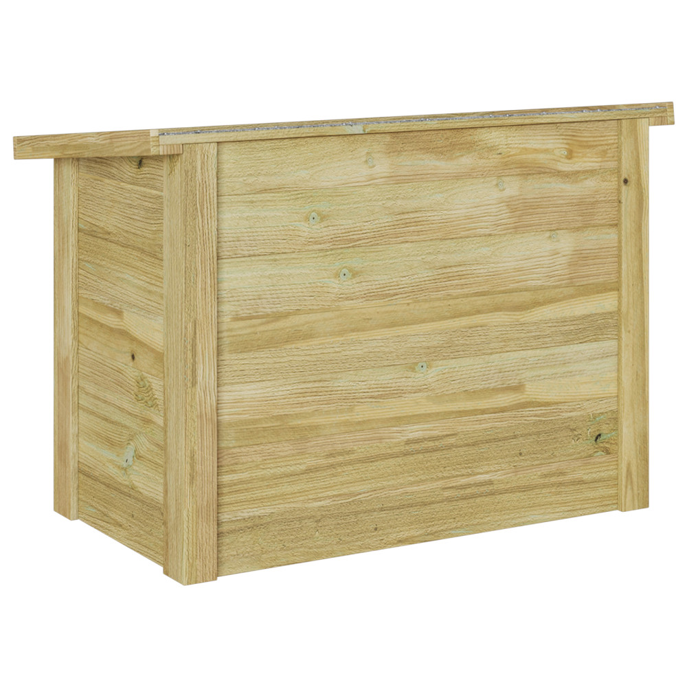 Produktbild för Förvaringslåda med lagring Naturfärg 80 x 44,5 x 57,5 cm