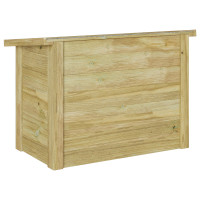 Produktbild för Förvaringslåda med lagring Naturfärg 80 x 44,5 x 57,5 cm