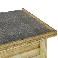 Produktbild för Förvaringslåda med lagring Naturfärg 80 x 44,5 x 57,5 cm
