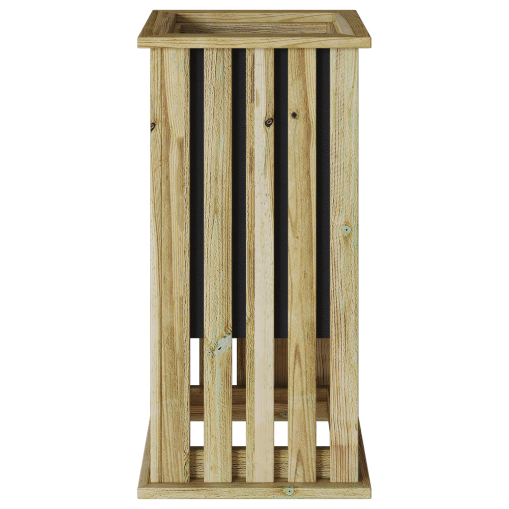 Produktbild för Plantlådor Brun 33 x 33 x 65 cm Impregnerat furuträ