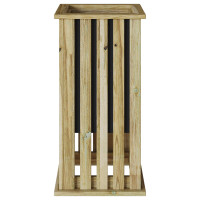 Produktbild för Plantlådor Brun 33 x 33 x 65 cm Impregnerat furuträ