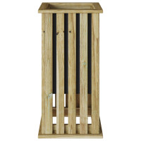 Produktbild för Plantlådor Brun 33 x 33 x 65 cm Impregnerat furuträ