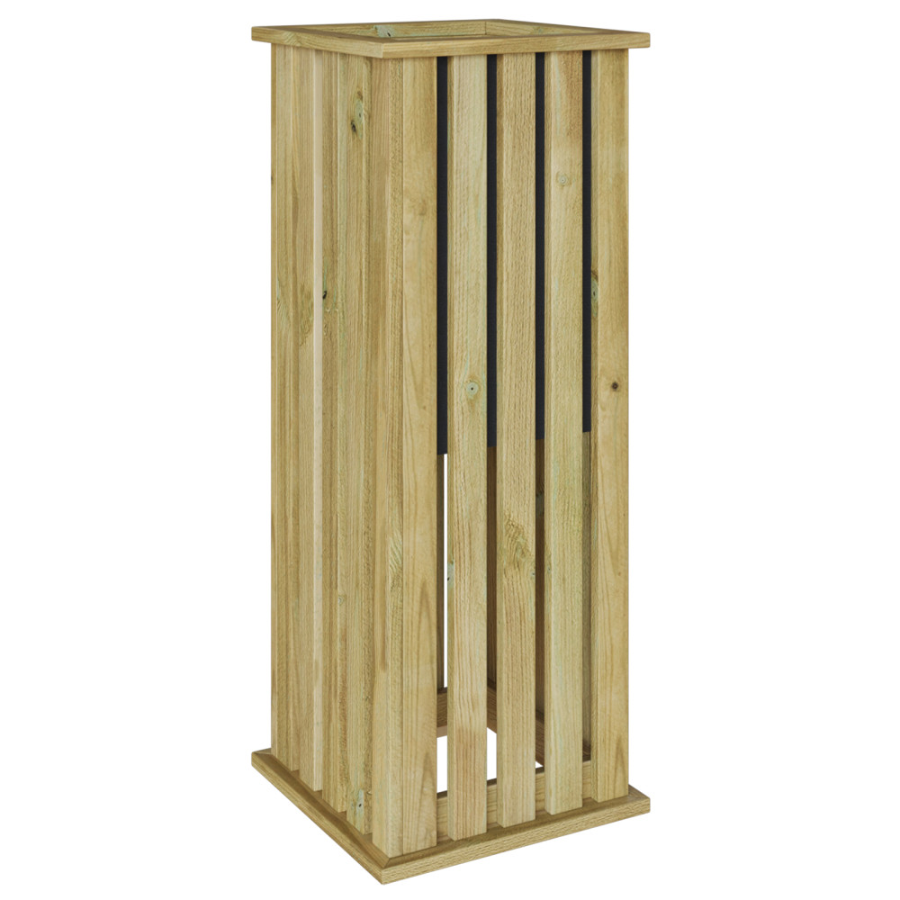 Produktbild för Plantlådor Brun 33 x 33 x 85 cm Impregnerat furuträ