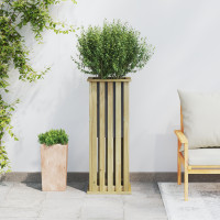 Produktbild för Plantlådor Brun 33 x 33 x 85 cm Impregnerat furuträ