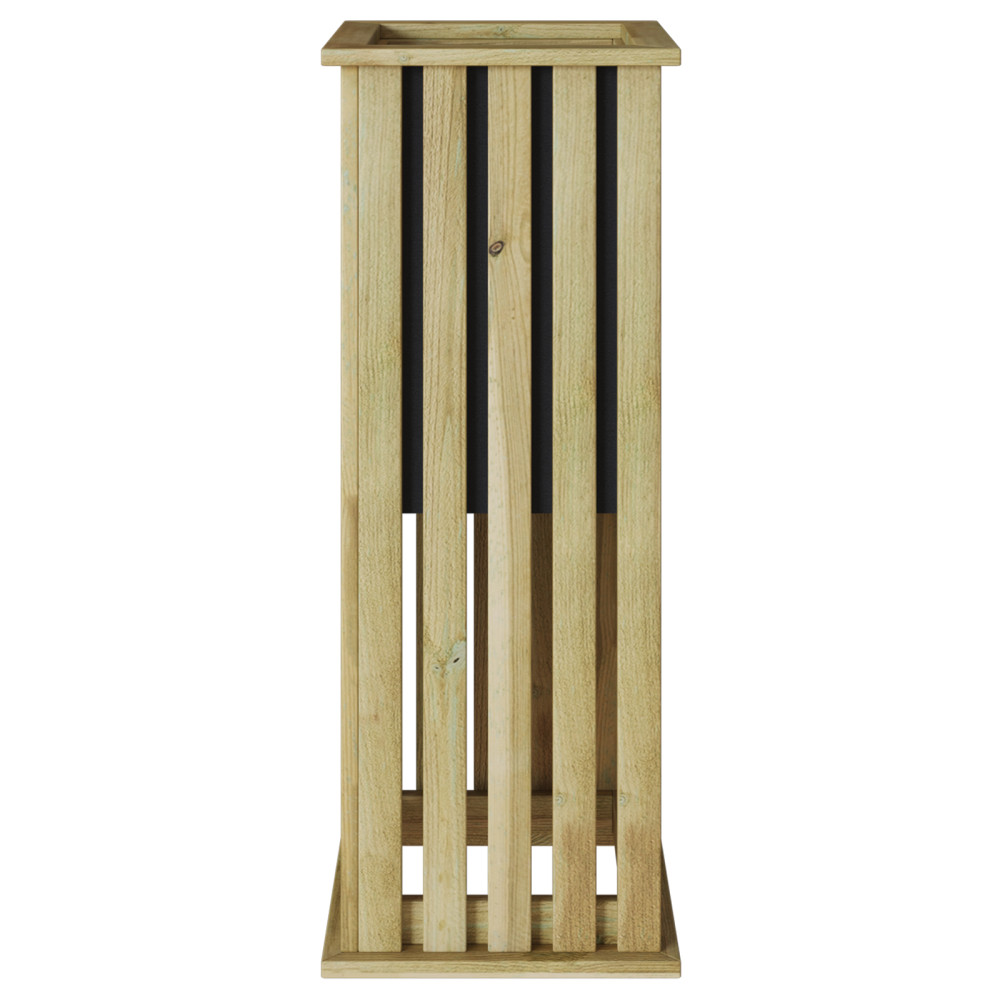 Produktbild för Plantlådor Brun 33 x 33 x 85 cm Impregnerat furuträ