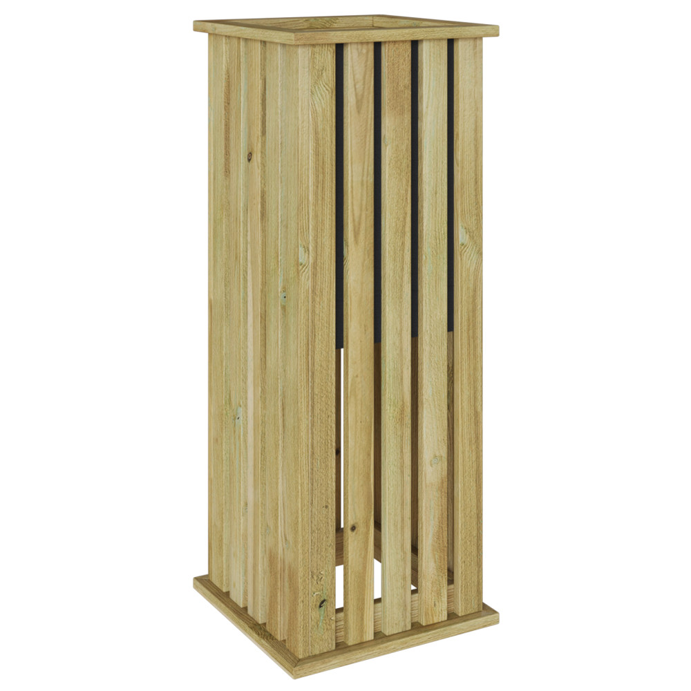 Produktbild för Plantlådor Brun 33 x 33 x 85 cm Impregnerat furuträ