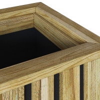 Produktbild för Plantlådor Brun 33 x 33 x 85 cm Impregnerat furuträ