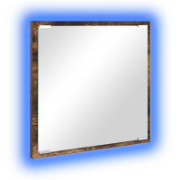 Produktbild för LED Badrumsspegel Rökt ek 40 x 37 x 8.5 cm Konstruerat trä