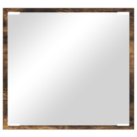 Produktbild för LED Badrumsspegel Rökt ek 40 x 37 x 8.5 cm Konstruerat trä