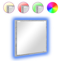 Produktbild för LED Badrumsspegel Grå Sonoma 40 x 37 x 8.5 cm Konstruerat trä