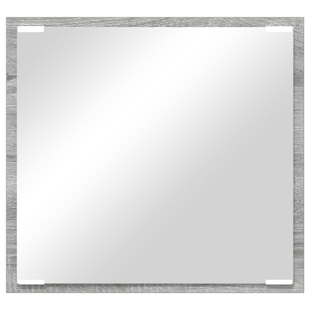 Produktbild för LED Badrumsspegel Grå Sonoma 40 x 37 x 8.5 cm Konstruerat trä