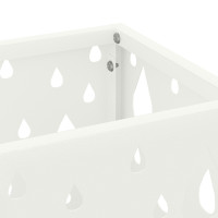 Produktbild för Regn Paraplyställ med lagring Vit 15,5 x 15,5 x 49 cm Stål