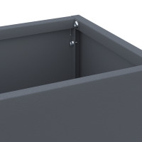 Produktbild för Regn Paraplyställ med lagring Antracit 15,5 x 15,5 x 49 cm Stål