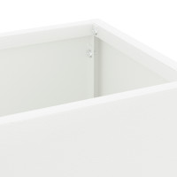 Produktbild för Regn Paraplyställ med lagring Vit 15,5 x 15,5 x 49 cm Stål