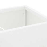 Produktbild för Regn Paraplyställ med lagring Vit 15,5 x 15,5 x 49 cm Stål