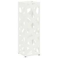 Produktbild för Regn Paraplyställ med lagring Vit 15,5 x 15,5 x 49 cm Stål
