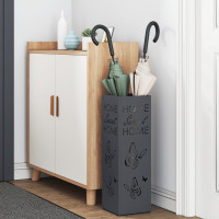 Produktbild för Regn Paraplyställ med lagring Antracit 15,5 x 15,5 x 49 cm Stål