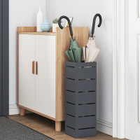 Produktbild för Regn Paraplyställ med lagring Antracit 15,5 x 15,5 x 49 cm Stål