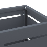 Produktbild för Regn Paraplyställ med lagring Antracit 15,5 x 15,5 x 49 cm Stål