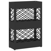 Produktbild för Regn Paraplyställ Svart 28 x 12 x 41 cm Stål