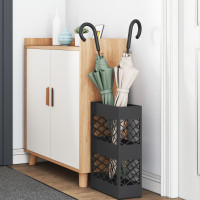 Produktbild för Regn Paraplyställ Svart 28 x 12 x 41 cm Stål