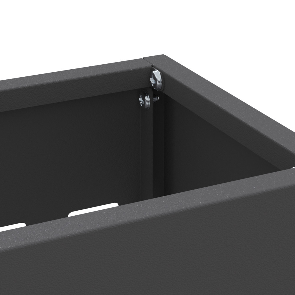 Produktbild för Regn Paraplyställ Svart 28 x 12 x 41 cm Stål