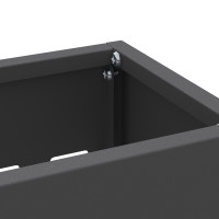 Produktbild för Regn Paraplyställ Svart 28 x 12 x 41 cm Stål