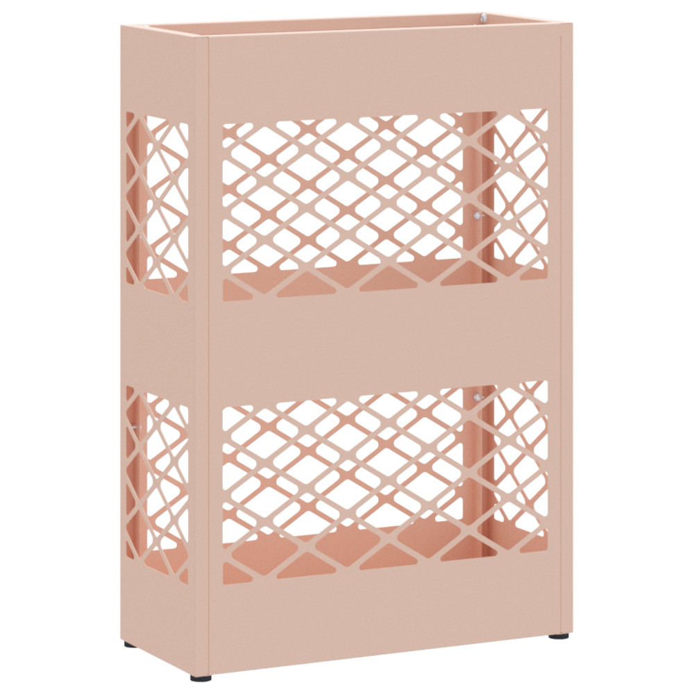 Produktbild för Regn Paraplyställ Rosa 28 x 12 x 41 cm Stål