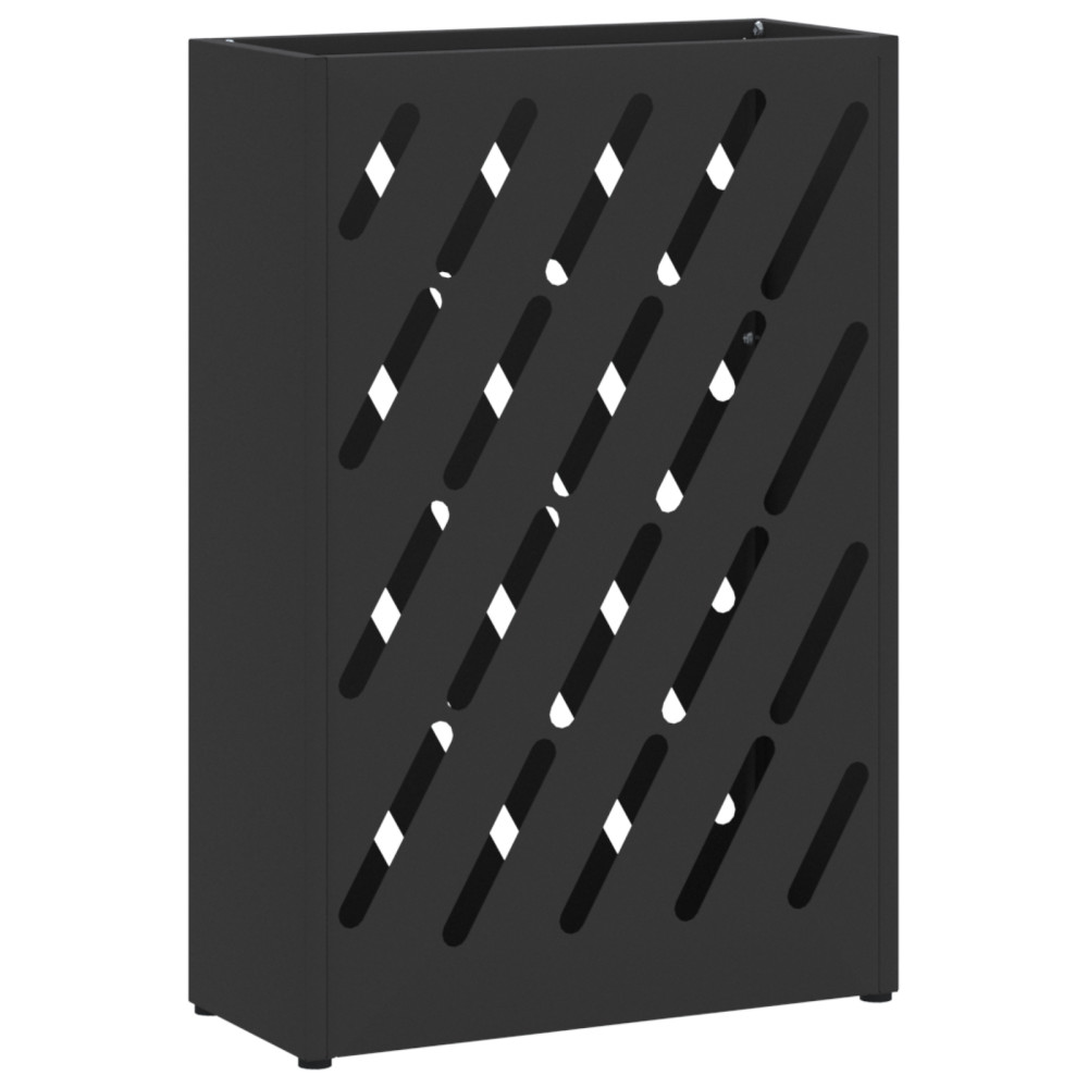 Produktbild för Regn Paraplyställ Svart 28 x 12 x 41 cm Stål