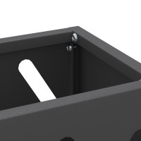 Produktbild för Regn Paraplyställ Svart 28 x 12 x 41 cm Stål