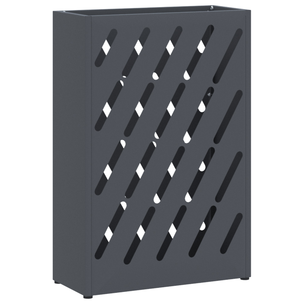 Produktbild för Regn Paraplyställ Antracit 28 x 12 x 41 cm Stål