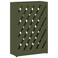 Produktbild för Regn Paraplyställ Olivgrön 28 x 12 x 41 cm Stål
