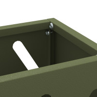 Produktbild för Regn Paraplyställ Olivgrön 28 x 12 x 41 cm Stål