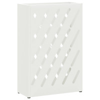 Produktbild för Regn Paraplyställ Vit 28 x 12 x 41 cm Stål