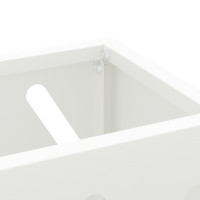 Produktbild för Regn Paraplyställ Vit 28 x 12 x 41 cm Stål