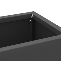Produktbild för Regn Paraplyställ Svart 28 x 12 x 41 cm Stål