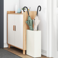 Produktbild för Regn Paraplyställ Vit 28 x 12 x 41 cm Stål