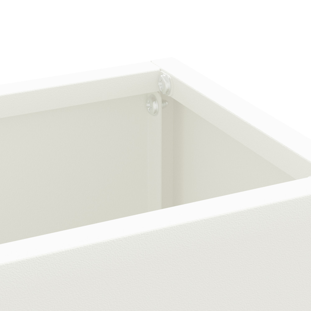 Produktbild för Regn Paraplyställ Vit 28 x 12 x 41 cm Stål