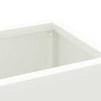 Produktbild för Regn Paraplyställ Vit 28 x 12 x 41 cm Stål