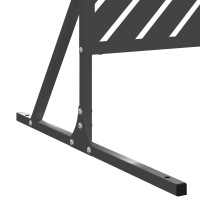 Produktbild för Avskärmningsskärm 100 x 50 x 180 cm Stål Svart