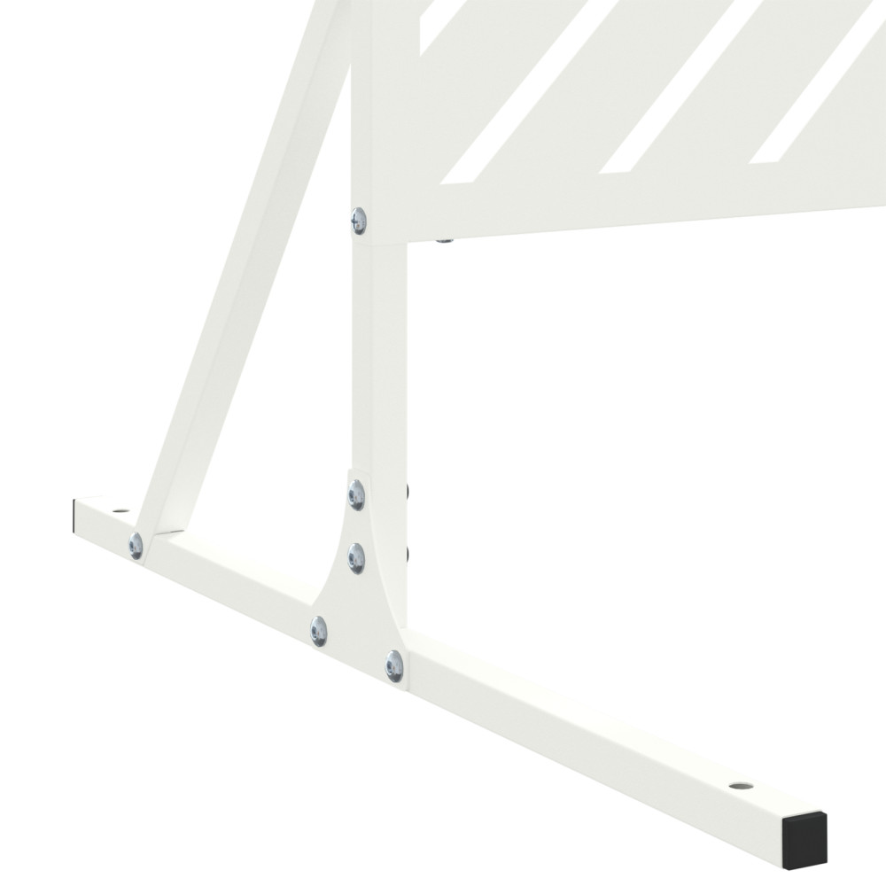 Produktbild för Avskärmningsskärm 100 x 50 x 180 cm Stål Vit
