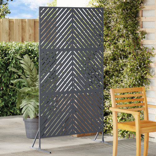 vidaXL Avskärmningsskärm 100 x 50 x 180 cm Stål Antracit