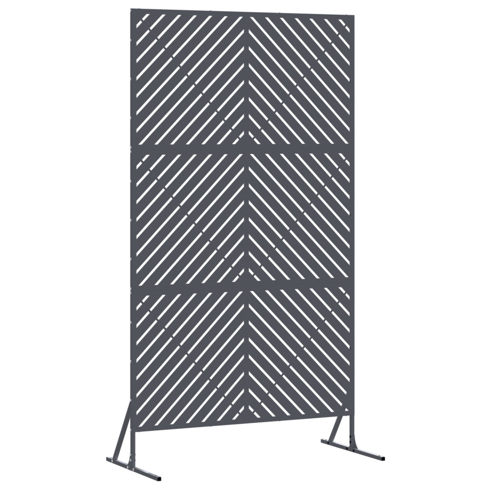 Produktbild för Avskärmningsskärm 100 x 50 x 180 cm Stål Antracit