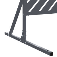Produktbild för Avskärmningsskärm 100 x 50 x 180 cm Stål Antracit