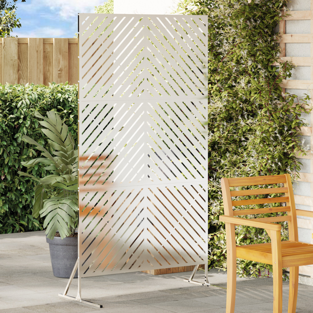 Produktbild för Avskärmningsskärm 100 x 50 x 180 cm Rostfritt stål Silver