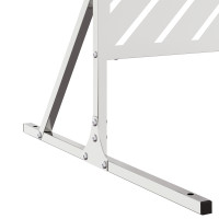 Produktbild för Avskärmningsskärm 100 x 50 x 180 cm Rostfritt stål Silver