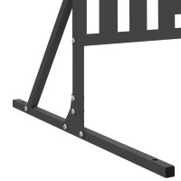 Produktbild för Avskärmningsskärm 100 x 50 x 180 cm Stål Svart